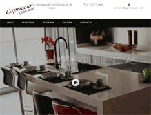 Tablet Screenshot of capricciocucine.com